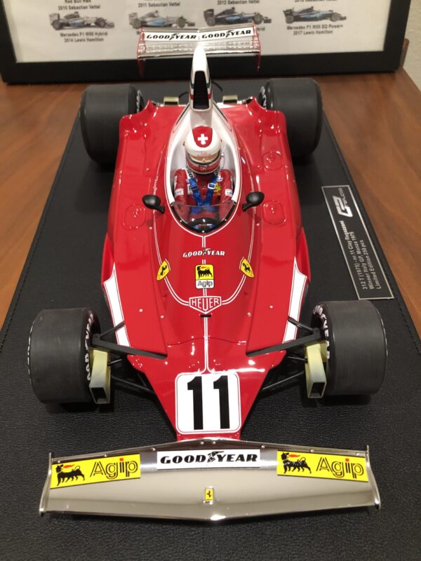 Model F1 GP Replicas 1/12 Ferrari 312 T Winner Italy GP Monza 1975 #11 w/driver C. Regazzoni - Image 3