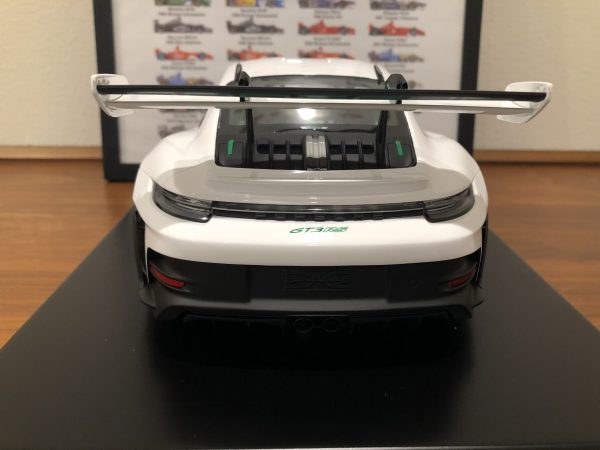 Spark Porsche 992 GT3 RS Tribute White Green Dealer Version New 1:12 Resin 126/300 - Image 4