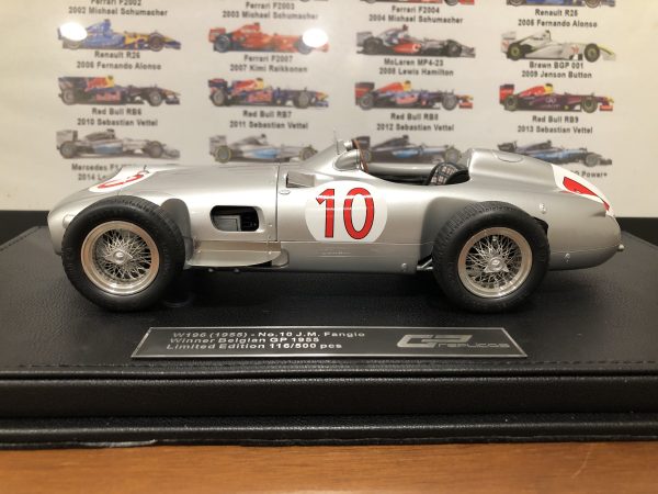 1/18 GP Replicas W196 Open wheel 1955 #10- Belgian Gran Prix Winner - M.Fangio, OPENING HOOD