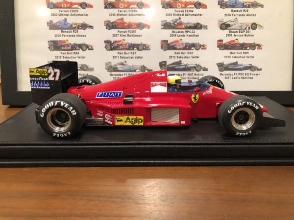 1/18 GP Replicas 1986 Formula 1 Michele Alboreto Ferrari F1/86 #27 2nd Austria GP Car Model with Driver Figure - Image 2