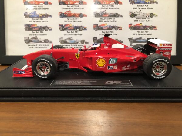 1/18 GP Replicas 1999 Formula 1 Michael Schumacher Ferrari F399 #3 Winner Monaco GP Car Model with Figure