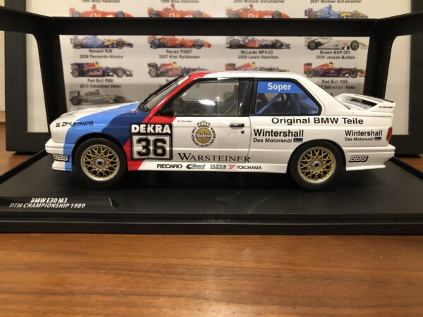 Solid o 1:18 BMW E30 M3 WHITE #36 SOPER DTM 1989