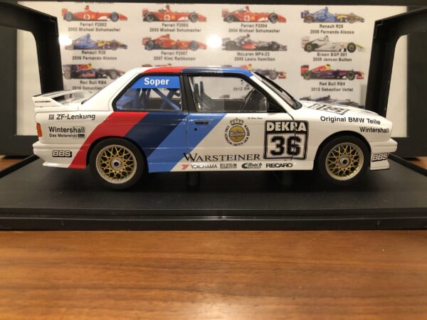 Solid o 1:18 BMW E30 M3 WHITE #36 SOPER DTM 1989 - Image 2