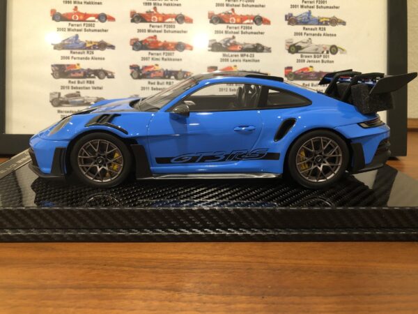 AI Model Car 1/18 Porsche 911 (992) GT3 RS Blue Ltd. 46 pcs