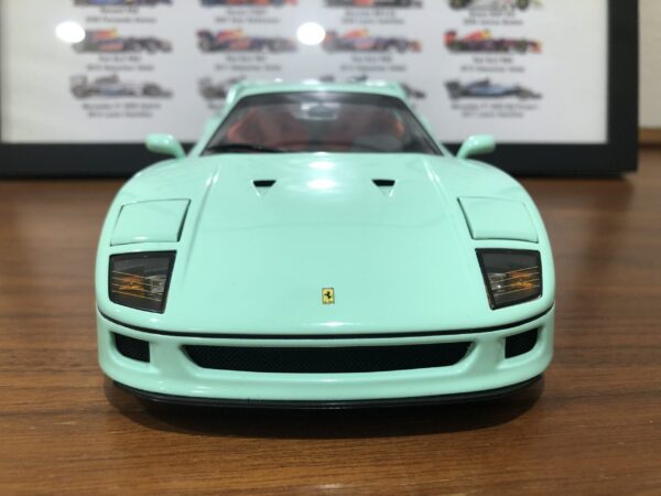 Model Car Kyosho 1/18 Ferrari F40 Mint Green 1987 - Image 3