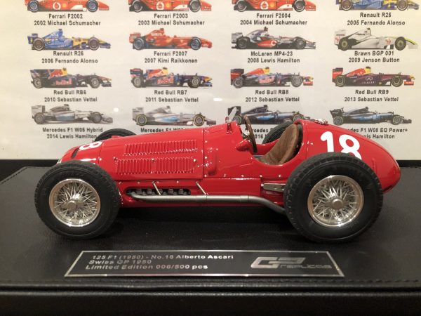 1/18 GP Replicas 1950 Formula 1 Alberto Ascari Ferrari F1 125 #18 Swiss GP