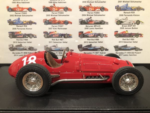 1/18 GP Replicas 1950 Formula 1 Alberto Ascari Ferrari F1 125 #18 Swiss GP - Image 2