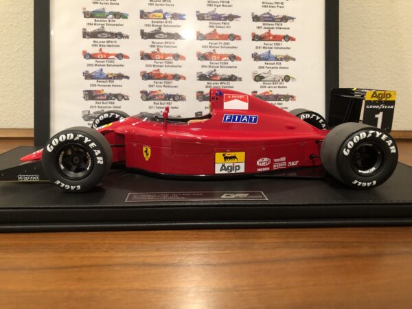 1/12 GP Replicas 1990 Formula 1 Alain Prost Ferrari 641/2 Winner French GP